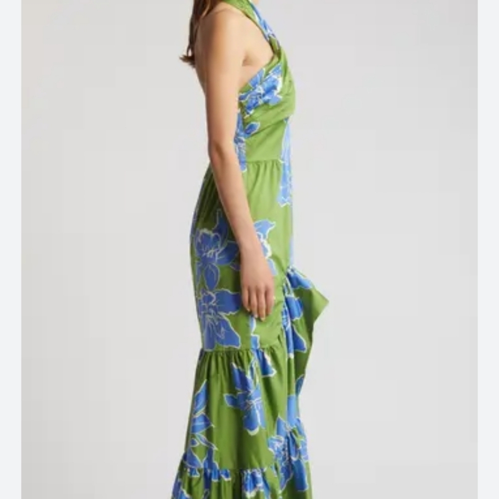 HUTCH JOSLIN Cotton Sateen Floral Halter Midi Size 2P NWOT - Picture 5 of 6